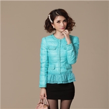 2013新款女式羽绒服短款轻薄羽绒服蕾丝边修身韩版羽绒服