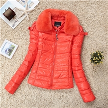 反季清仓2013missfofo1259獭兔毛白色短韩版修身羽绒服女