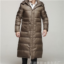 2013新款羽绒服男装加厚大码超长款羽绒服过膝带帽可脱卸羽绒服