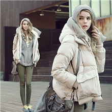 冬装外套羽绒服女正品批发军工装羽绒服女短款欧美外贸羽绒服