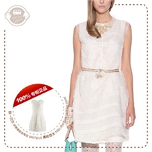 欧时力FivePlus5+正品代购2013春款2126081670时尚无袖连衣裙