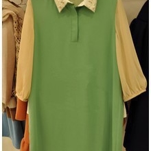 包邮正品代购2013春钉珠领七分袖雪纺连衣裙1131081230