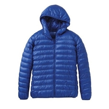 优衣库男款连帽轻薄羽绒服