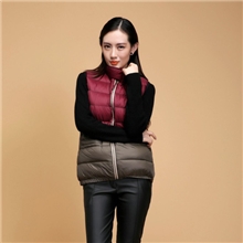 欧美大牌白鸭绒女款羽绒防水马甲背心