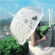 雨伞批发蕾丝花边阿波罗透明雨伞透明蕾丝伞广告伞