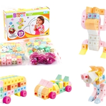 宝宝婴幼儿童益智积木塑料拼插早教玩具