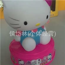 Hellokitty万向灯光储钱罐kt摆件轻松熊储钱罐