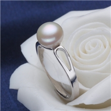 便宜好看天然淡水真珍珠戒指正品女韩版小饰品假一罚百