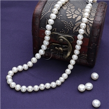 天然淡水珍珠特价供应6-7mm冲头珍珠项链集丽珠宝首饰批发