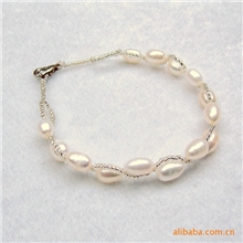 韩国饰品手链超赞~OL必备~百搭珍珠手链水晶手链18g