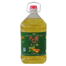 巧妻一级大豆油5L&times;4/箱压榨转基因厂家直供正品批发