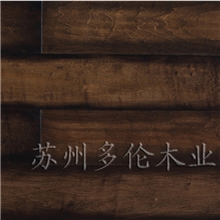 【厂家直销】美式涂装实木复合地板手刮纹色木仿古绿黑色1501
