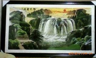 供应精制成品十字绣（旭日东升）1.83*1.06米