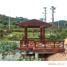 【诚信商家】供应专业生产花园别墅酒店小区实木凉亭按需设计