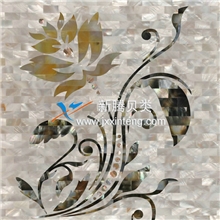 【厂家直销】纯天然时尚雕刻贝壳马赛克你我的选择XTD014