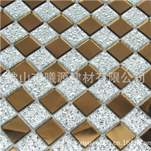 玻璃镜面马赛克茶镜银钻KTV酒店夜场客厅背景厂家直销批发