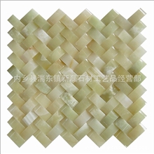 石材厂家批发青玉人行条马赛克玉石马赛克墙面砖质量上乘