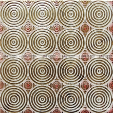 【法兰波仕】金红色圆圈镀金瓷砖/餐厅背景墙艺术抛金+抛晶砖地砖