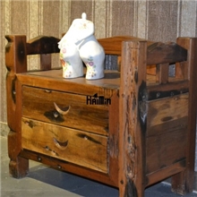 船木柜子老船木玄关柜实木古典角柜