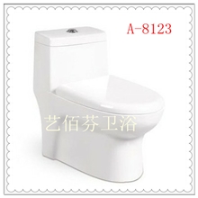 艺佰芬A-8123生产销售豪华瓷质洁白节水静音虹吸式坐便器