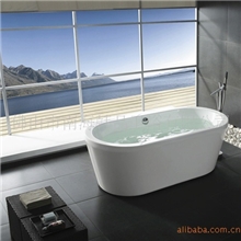 高档卫浴洁具/彩色亚克力按摩浴缸/欧式独立椭圆形浴缸/2207