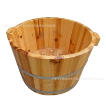 精品齿接厚板香杉木桶足浴盆洗脚桶泡脚桶足疗桶泡脚木桶按摩