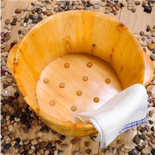 供应香柏木26高泡脚木桶足底按摩洗脚桶