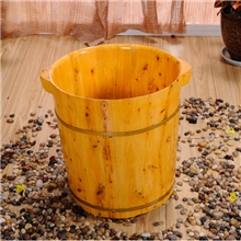 供应女士双耳加高泡脚木桶40CM高洗脚桶泡脚盆