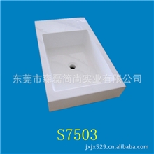 人造石盆厂家出口美国亮光洗手盆洗脸盆整体浴室柜盆