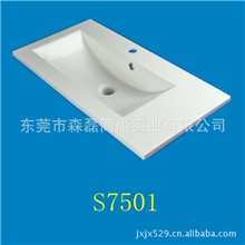 人造石工厂生产欧美热销洗手盆浴室柜亚克力厨房盆台面