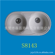 广东人造石厂10年生产亚克力厨房盆树脂洗手盆白亮光浴室柜盆