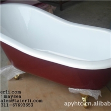 贵妃铸铁珐琅浴缸独立地面1709mm