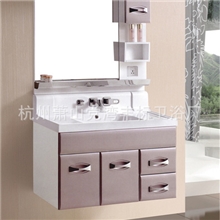 丰标卫浴家具新款卫浴柜微晶石玉石浴室柜组合厂家促销洗脸洗手盆