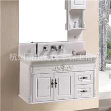 丰标卫浴家具厂家微晶石玉石PVC浴室柜卫浴柜组合洗脸洗手盆505