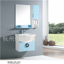 厂家供应外贸品质【浴室柜陶瓷盆】PVC浴室柜cabinet