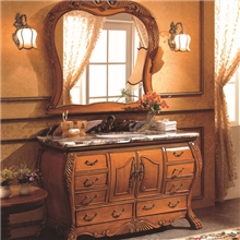 高档欧美式浴室柜、家用浴室柜、仿古橡木浴室柜O-123