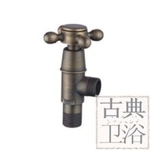 法赛特全铜仿古三角阀梅花手轮角阀欧式田园风格大厂正品