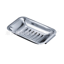 厂家供应白色带盖卫浴洗漱家居用不锈钢肥皂盒皂碟