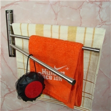 纯正304不锈钢拉丝活动毛巾杆三杆毛巾架砂光三杆毛巾架