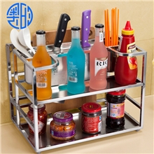 厂家直销调料菜板架归纳架厨房多功能调味杯筒砧板刀架