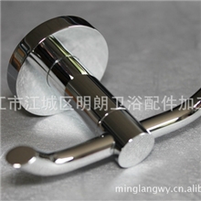 来样定做现货供应卫浴挂件全铜镀铬衣勾双衣勾衣帽勾圆形