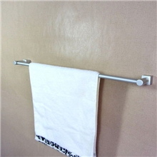 批发卫浴洁具挂件卫生间毛巾架浴室毛巾挂亚光太空铝毛巾杆单杆