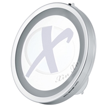 化妆镜厂家LED吸盘灯镜创意金属化妆镜特价批发