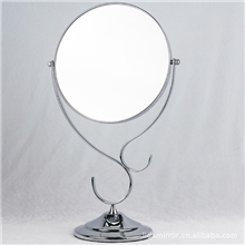 高档S型化妆镜/台式镜子/金属镜/梳妆镜/双面镜/礼品镜/8英寸