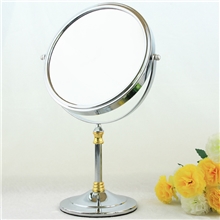 豪华至尊版金色化妆镜美容镜台式镜子礼品镜8英寸