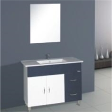 供应时尚简约508PVC防水板材落地浴室柜,，配优质陶瓷薄边盆