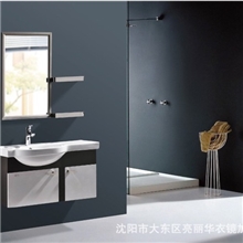 不锈钢卫浴室柜组合浴室柜组合柜简约卫浴柜实木洗脸盆洗浴柜