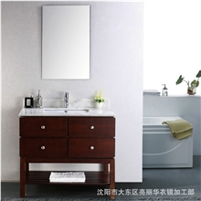 实木落地浴室柜组合柜简约卫浴柜实木洗脸盆洗浴柜