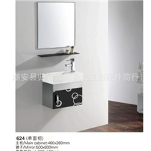 【广东浴室柜厂家直供】624单层豪华不锈钢浴室柜零利润销售