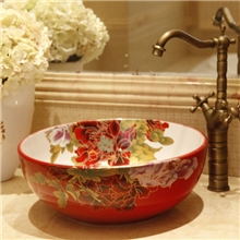 厂家批发！欧式地中海田园艺术台盆面盆台上盆洗脸盆彩纷系列